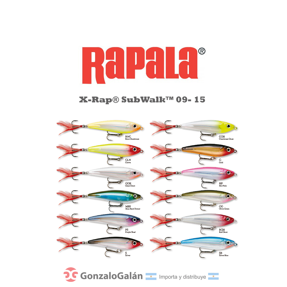 Leurre Rapala X-Rap Saltwater Subwalk 150mm - Fiche Produit Top Fishing