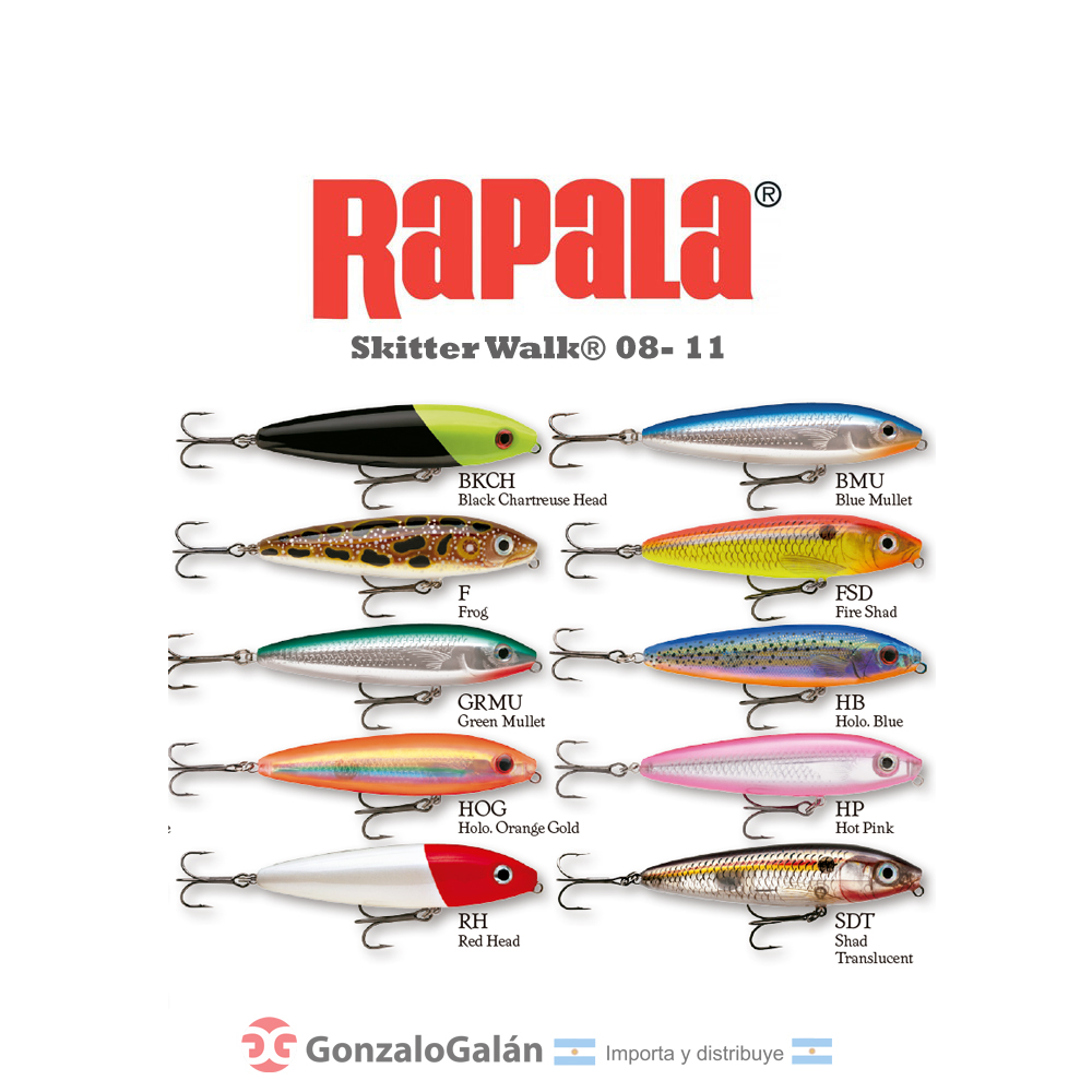 Rapala Saltwater Skitter Walk 11 Fishing Lure, 11cm , Blue Mullet