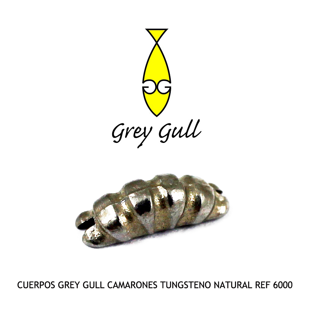 CUERPOS GREY GULL CAMARONES TUNGSTENO NATURAL Ref 6000